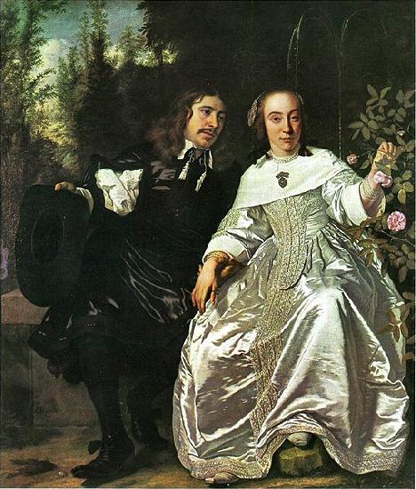 Bartholomeus van der Helst Abraham del Court and his wife Maria de Keerssegieter Sweden oil painting art
